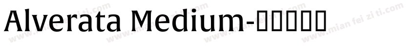 Alverata Medium字体转换